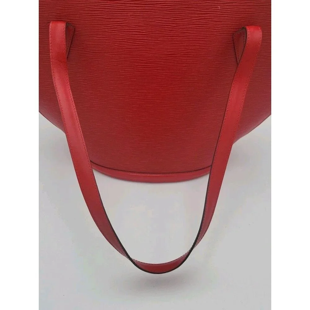 Auth Louis Vuitton Epi Red Saint Jacques Shopping‎ M52267 Shoulder bag SKS020280